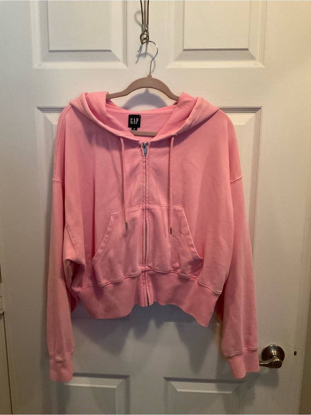 GAP Light Pink Full-Zip Hoodie